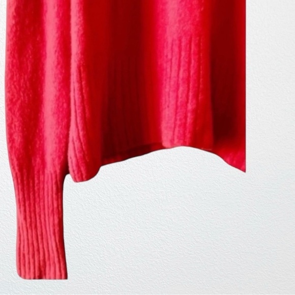 Madewell Inland Turtleneck Sweater in Coziest Yarn Wool/Alpaca Blend Red SZ 2X - Picture 4 of 10